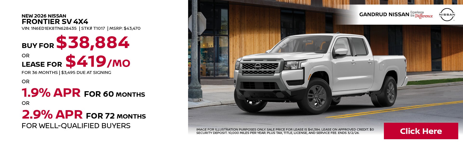 2026 Nissan Frontier