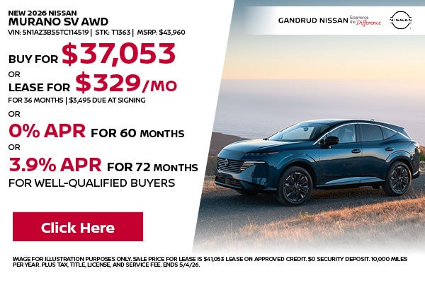 NEW 2026 NISSAN MURANO SV AWD