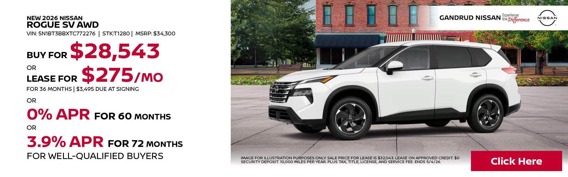 NEW 2026 NISSAN ROGUE SV AWD