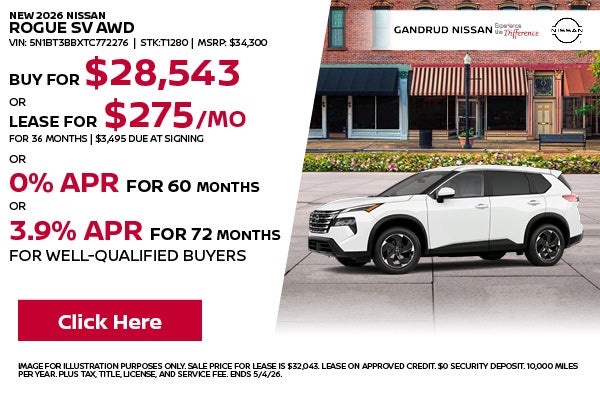 NEW 2026 NISSAN ROGUE SV AWD