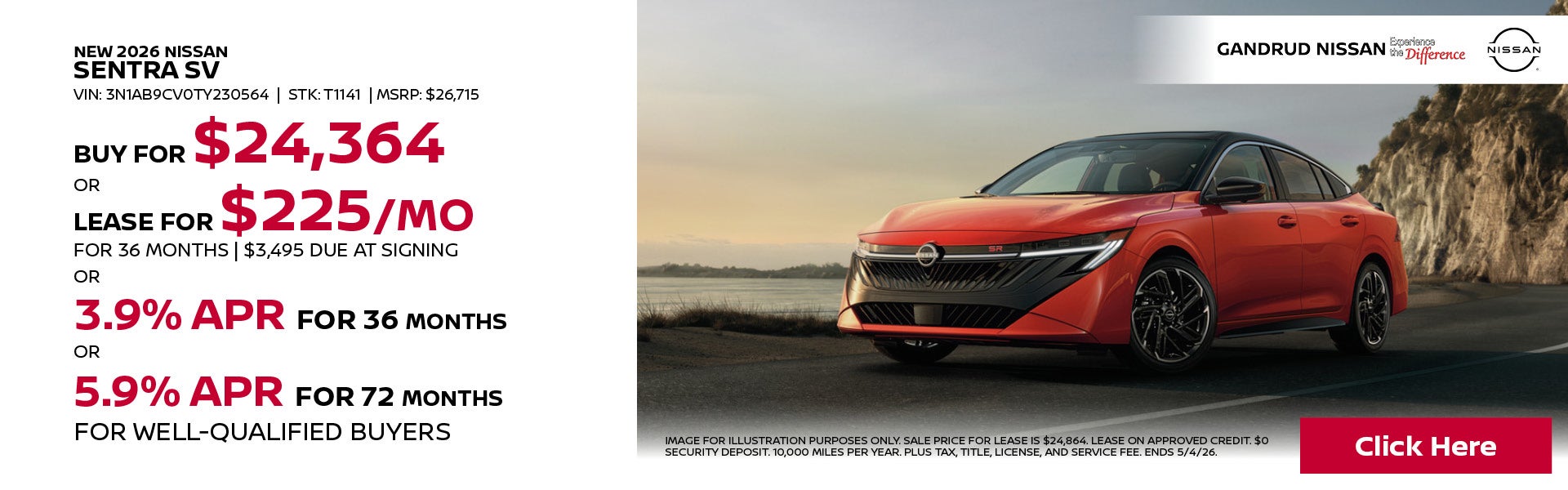 NEW 2026 NISSAN SENTRA SV