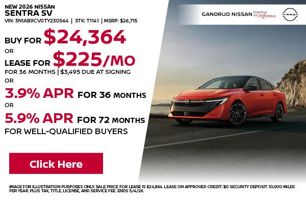 NEW 2026 NISSAN SENTRA SV