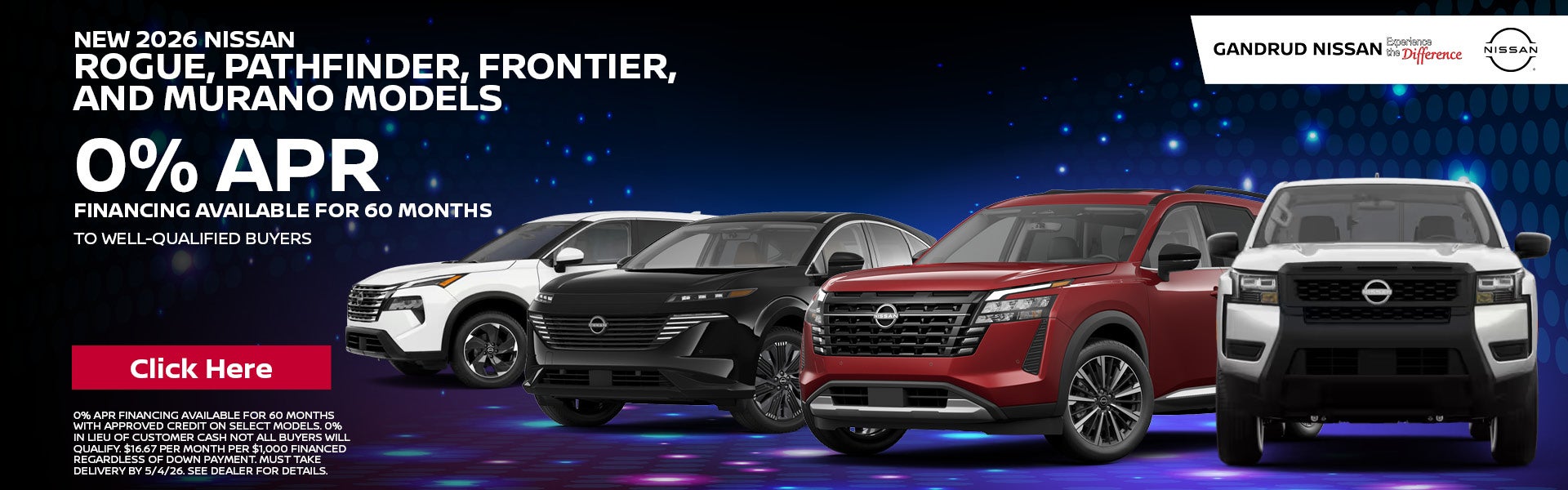 NEW 2026 NISSAN ROGUE, PATHFINDER, FRONTIER, AND MURANO MODE