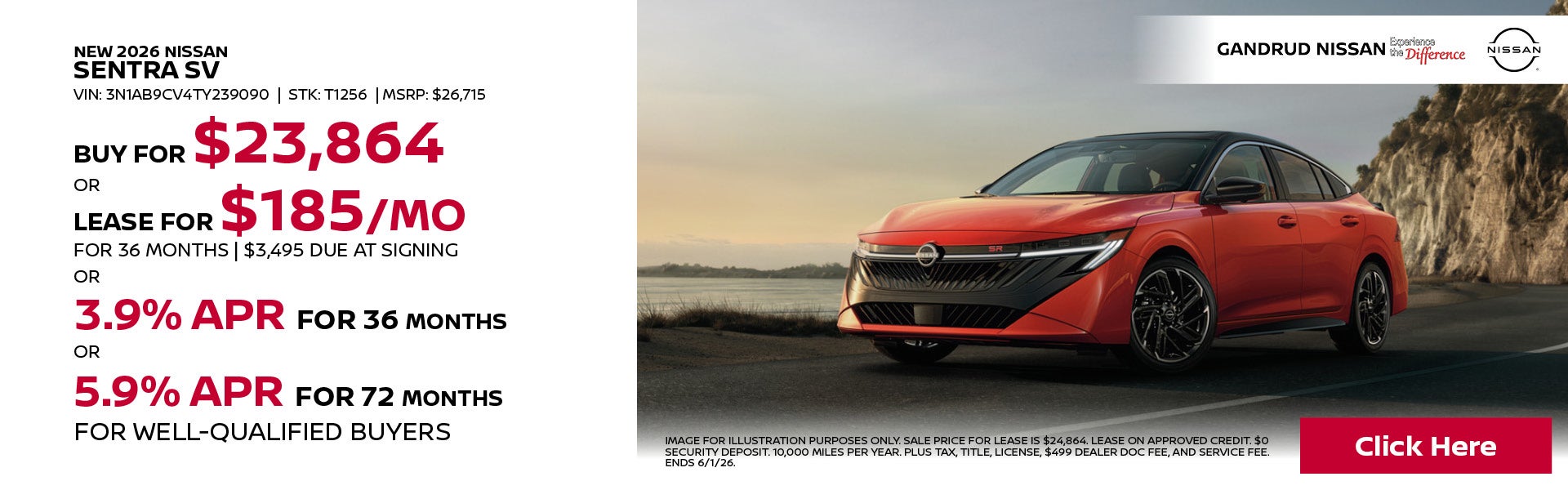 NEW 2026 NISSAN SENTRA SV