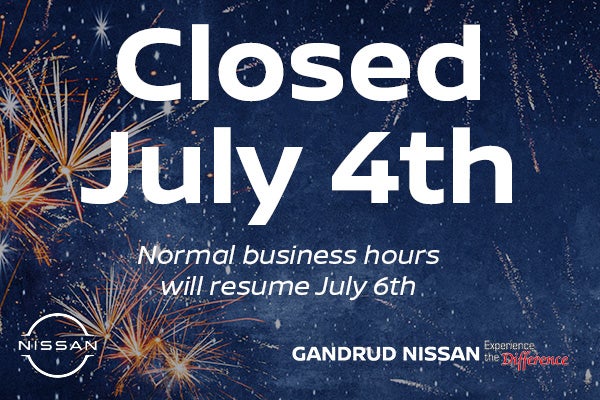Closed July 4th 