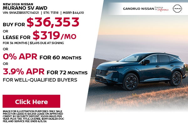 New 2026 Nissan Murano SV AWD
