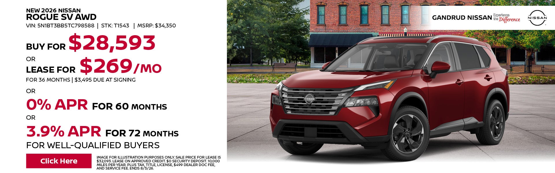 New 2026 Nissan Rogue SV AWD