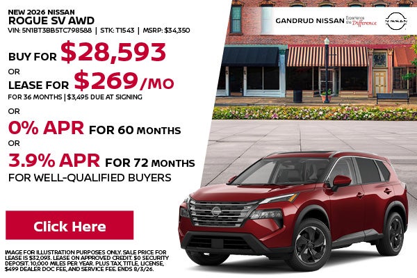 New 2026 Nissan Rogue SV AWD