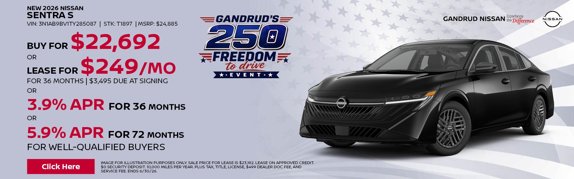 New 2026 Nissan Sentra S