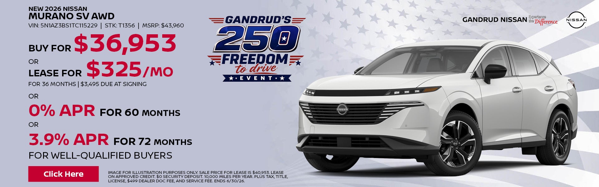 New 2026 Nissan Murano SV AWD