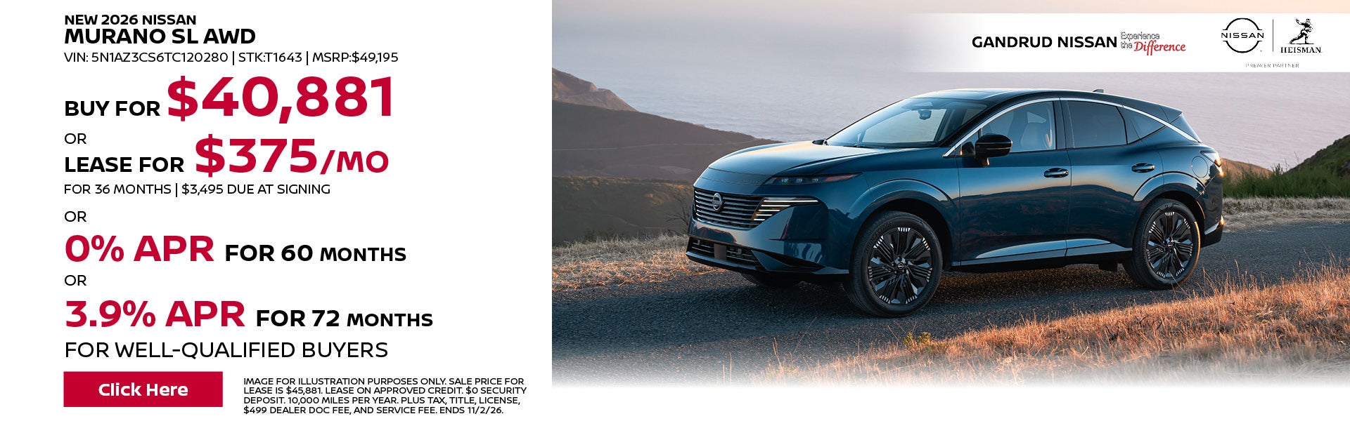 New 2026 Nissan Murano SL AWD