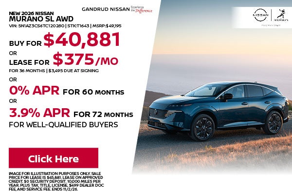 New 2026 Nissan Murano SL AWD