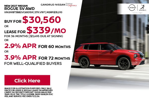 New 2027 Nissan Rogue SV AWD 