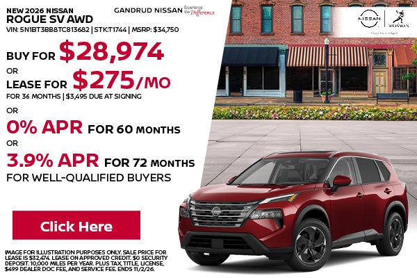New 2026 Nissan Rogue SV AWD