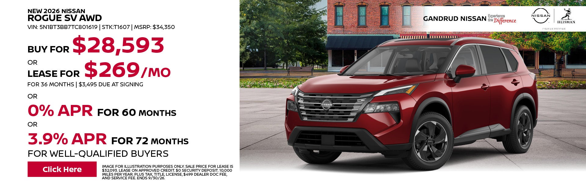 New 2026 Nissan Rogue SV AWD 