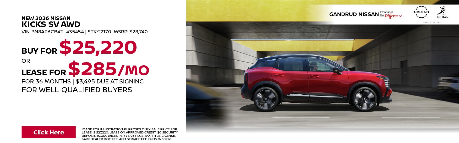New 2026 Nissan Kicks SV AWD 